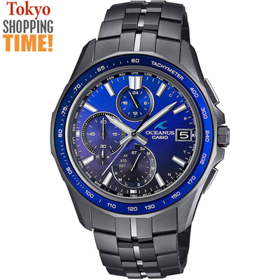 Pre-owned Casio Oceanus Manta Ocw-s7000b-2ajf Solar Radio Bluetooth Men Watch Japan