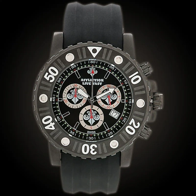 Pre-owned Affliction Watch Gents Chronograph Watch