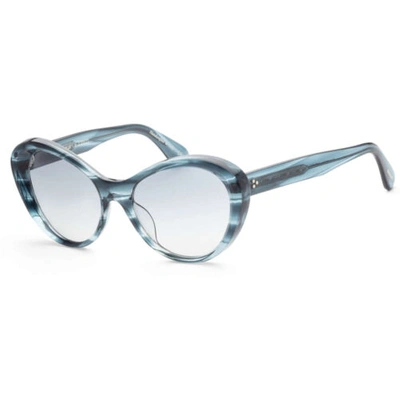 Pre-owned Oliver Peoples Women's Sunglasses Washed Lapis  Ov5420su 17048g In Soft Teal Shaded Mirrored