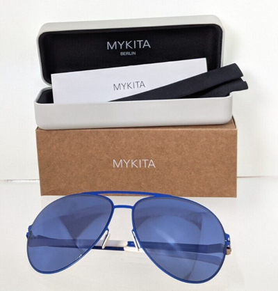 Pre-owned Mykita Brand Authentic  Bernhard Willhelm Erwin Sunglasses Col F48 In Blue