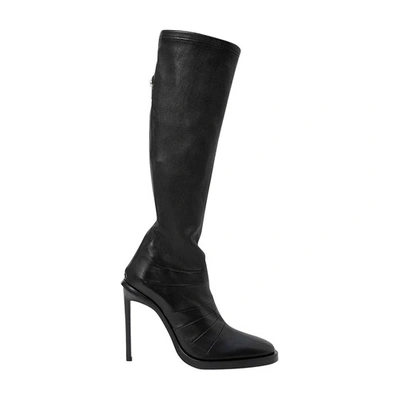 Ann Demeulemeester 110mm Uta High Heel Boots In Black