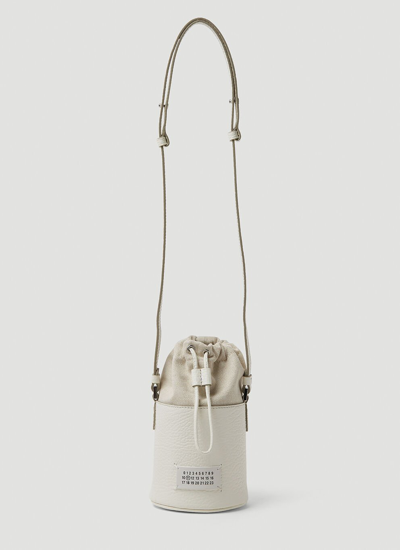 Maison Margiela 5ac Mini Bucket Shoulder Bag Female White