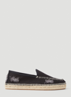Maison Margiela Women's Embroidered Espadrilles In Black