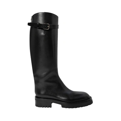Ann Demeulemeester Nes Riding Boots In Black