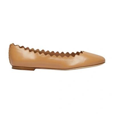 Chloé Lauren Ballet Flats In Biscotti_beige