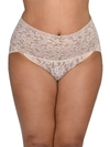 Hanky Panky Plus Size Signature Lace Retro V-kini In Brown
