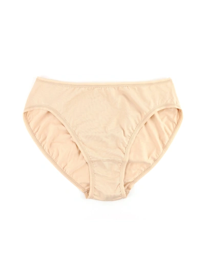 Hanky Panky Supima® Cotton High Cut Brief In Brown