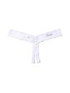 Hanky Panky Plus Size Bride Crystal Crotchless Thong White In White