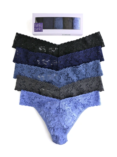 Hanky Panky 5 Pack Original Rise Thongs In Nude