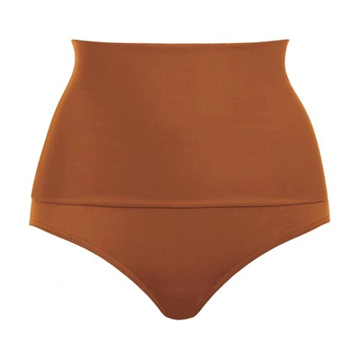 Eres Gredin High-rise Bikini Briefs In Caramelo