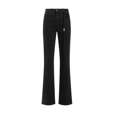 Ann Demeulemeester Ona 5-pockets Slim Fit Flared Trousers In Black