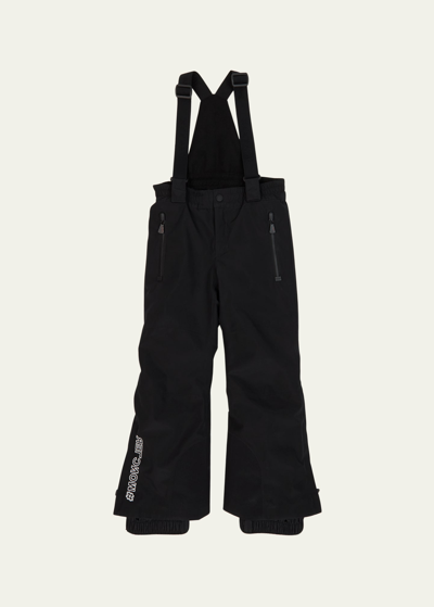 Moncler Kids' Gore-tex 2l Tech Ski Overalls In Black