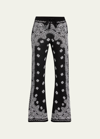 Amiri Black Bandana Lounge Pants In Black