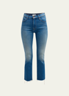 MOTHER THE INSIDER ANKLE FRAY JEANS