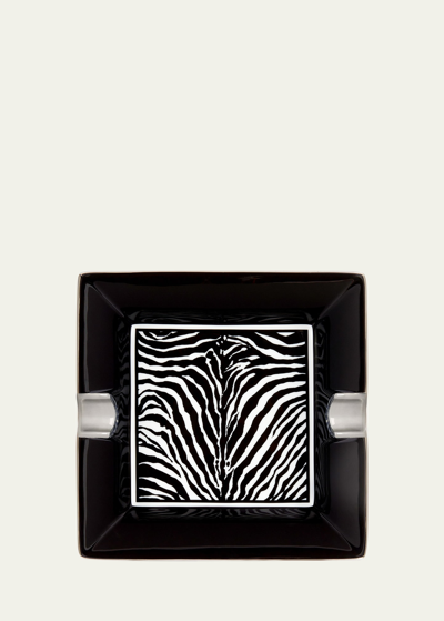 Dolce & Gabbana Porcelain Ashtray In Black