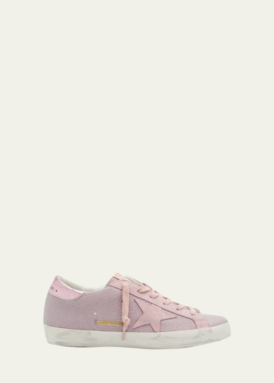 Golden Goose Superstar Leather Net Low-top Sneakers In Antique Pink