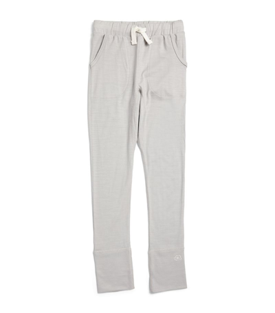 Smalls Merino Kids'  Merino Wool Sweatpants (3-10 Years) In Grey