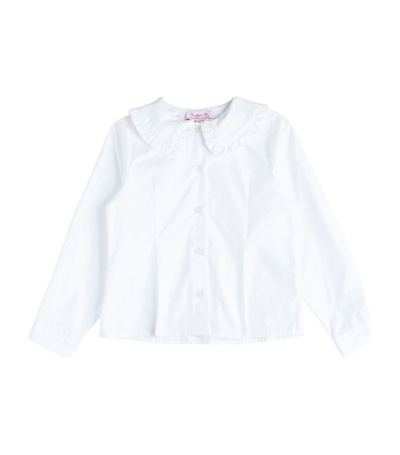 Trotters Kids' Pie-crust Collar Blouse (6-11 Years) In White