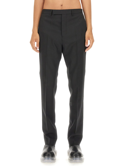 Rick Owens Slim Fit Pants In Black