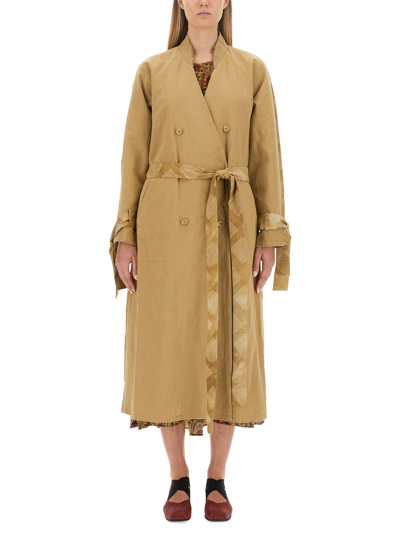 Uma Wang Women Carina Coat In Uw200 Tan
