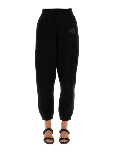 Alexander Wang T Black Relaxed-fit Track Pants