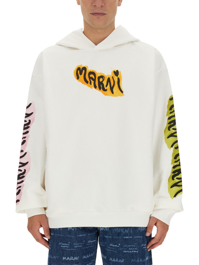 MARNI SWEATSHIRT WITH LOGO