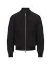 DSQUARED2 ICON PUFFER BOMBER JACKET IN BLACK