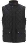 Barbour Diamond-quilted Logo-embroidered Gilet In Black (black)