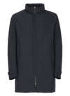 Herno Long Down Jacket In Blue