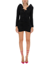Magda Butrym Women's Dress With Ruffles In Nero