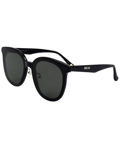 Anna Sui Women's As2210 66mm Sunglasses In Black