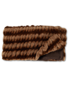 DONNA SALYERS FABULOUS-FURS DONNA SALYERS FABULOUS-FURS CARAMEL CHINCHILLA FAUX FUR THROW BLANKET WITH $40 CREDIT