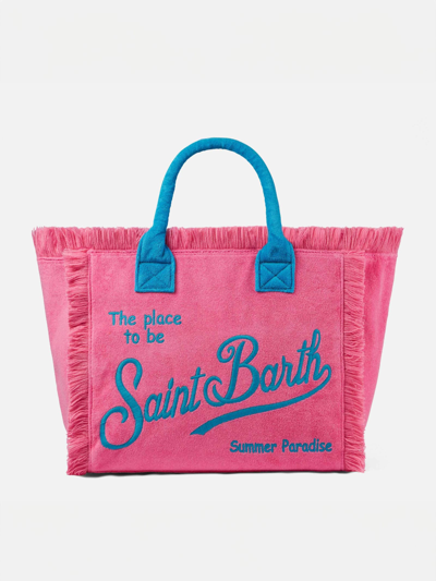 Mc2 Saint Barth Vanity Pink Terry Shoulder Bag