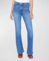 Frame Le Mini Boot Side Slit Bootcut Jeans In Crossings