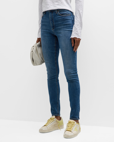 Rag & Bone Nina High-waisted Skinny Jeans In Blue