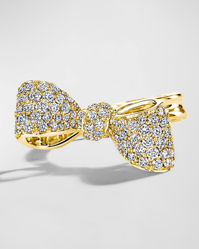 Mimi So 18k Yellow Gold Bow Diamond Ring