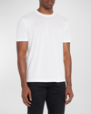 Tom Ford Men's Lyocell-cotton Crewneck T-shirt In White