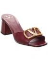 Valentino Vlogo Signature 60 Leather Sandal In Red