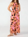 Sanctuary Geo Floral Tiered Halter Maxi Dress In Multi