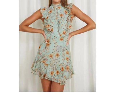 One And Only Collective Floral Printed Mini Dress In Multi