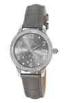 PORSAMO BLEU RUBY WOMEN'S GREY CRYSTAL WATCH