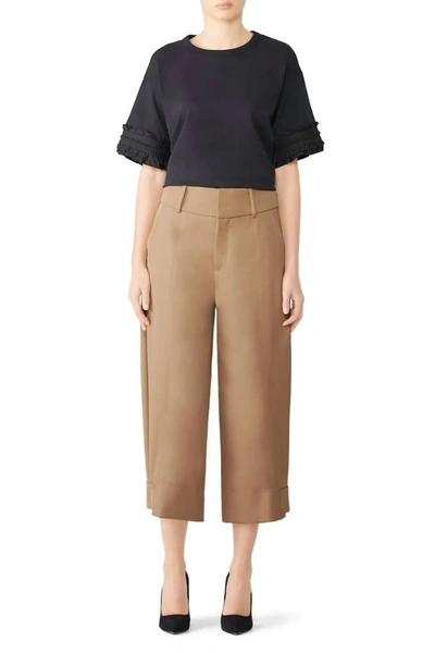 See By Chloé Adjustable Button Trousers In Brown In Camel