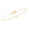 Rs Pure By Ross-simons Italian 14kt Yellow Gold Evil Eye Bracelet In Multi