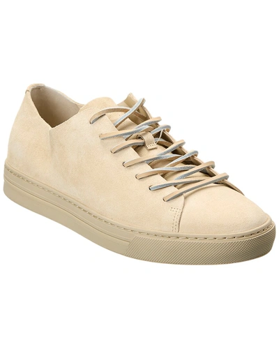 Vince Collins Suede Sneaker In White