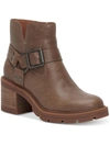 Lucky Brand Slyvin Womens Leather Zipper Booties In Multi