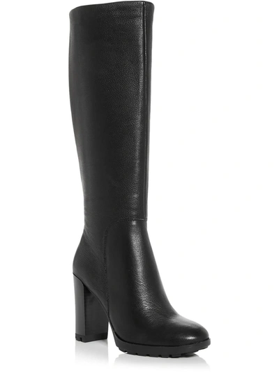 Kenneth Cole New York Justin 2.0 Pg Womens Leather Tall Knee-high Boots In Black