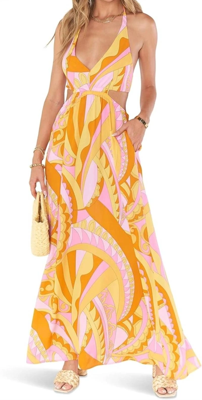 Show Me Your Mumu Marisol Maxi Dress In Caribbean Cocktail In Orange