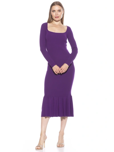 Alexia Admor Reese Midi Dress In Purple