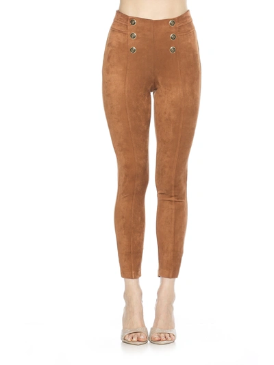 Alexia Admor Freyja Suede Legging In Brown