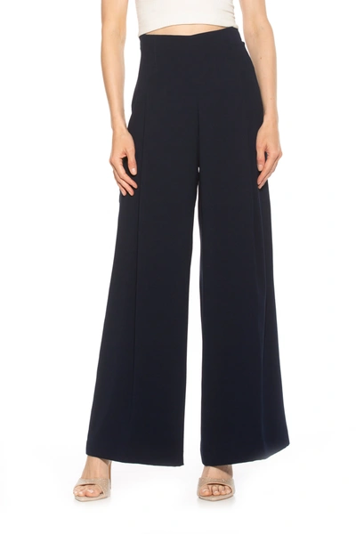 Alexia Admor Elia High Waist Pleat Wide Leg Pants In Black